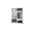 Dressing Ina, cu oglinda, 150x200x60 cm, Alb/Pin